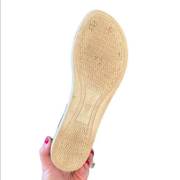 EILEEN FISHER Black tumbled leather sport platform sandals Size 6.5 - Picture 6 of 9